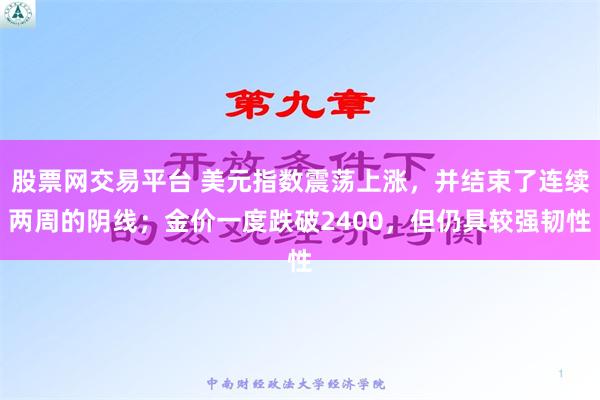 股票网交易平台 美元指数震荡上涨，并结束了连续两周的阴线；金价一度跌破2400，但仍具较强韧性